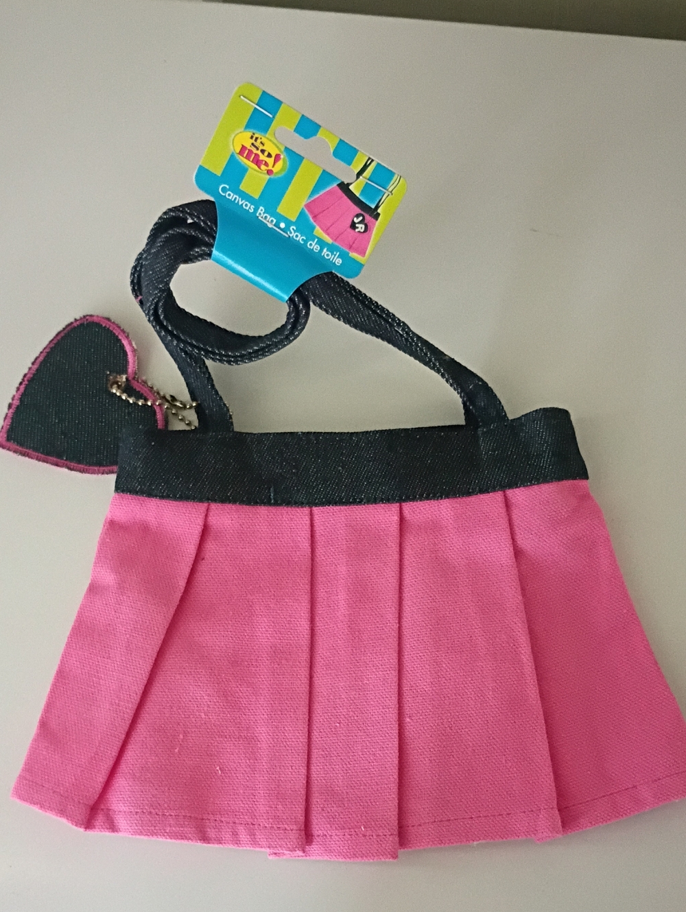 "It's So Me!" Canvas Bag Miniature Mini Skirt Novelty Handbag